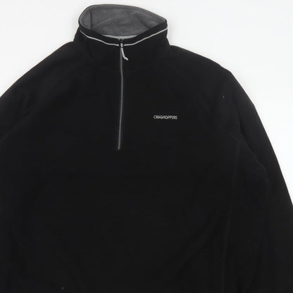 Craghoppers Men’s Black 3XL 1/4 Zip Fleece Pullover Sweatshirt