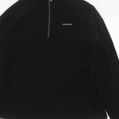 Craghoppers Men’s Black 3XL 1/4 Zip Fleece Pullover Sweatshirt