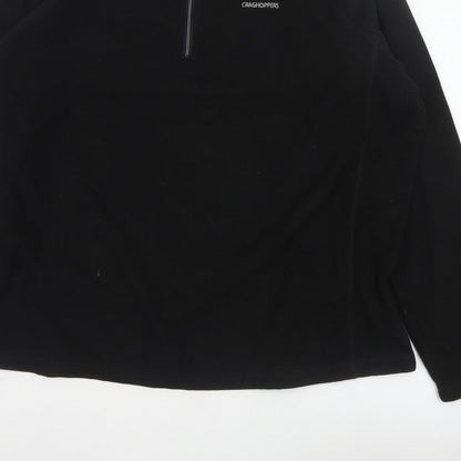 Craghoppers Men’s Black 3XL 1/4 Zip Fleece Pullover Sweatshirt