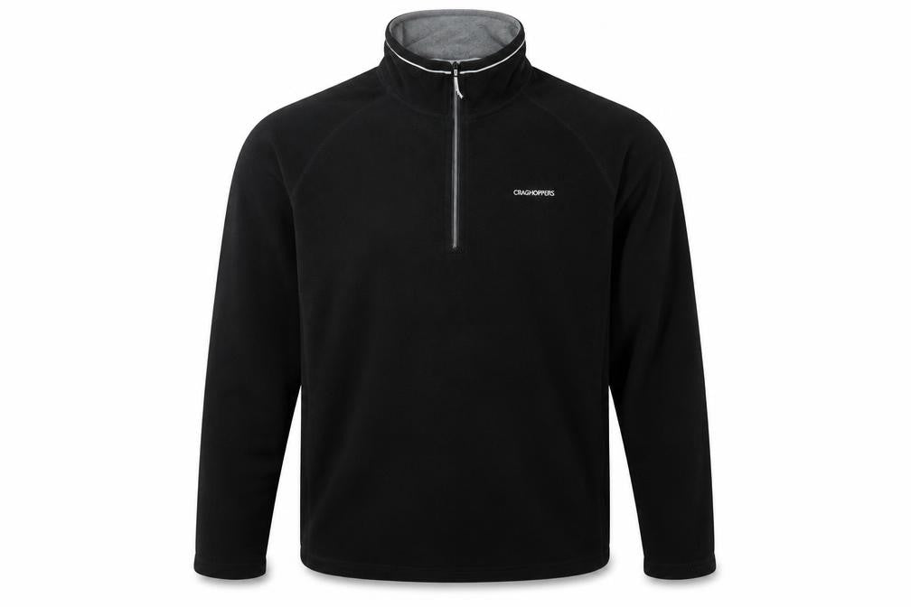 Craghoppers Men’s Black 3XL 1/4 Zip Fleece Pullover Sweatshirt