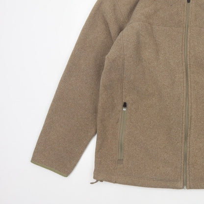 Marks and Spencer Men's Brown M Fleece Full Zip Stand Collar Jacket