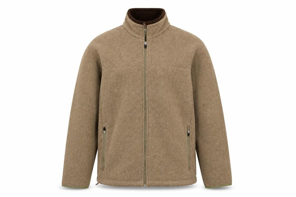 Marks and Spencer Men's Brown M Fleece Full Zip Stand Collar Jacket