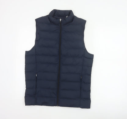 Marks and Spencer Men Blue Small Down Puffer Bodywarmer Gilet