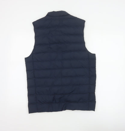 Marks and Spencer Men Blue Small Down Puffer Bodywarmer Gilet