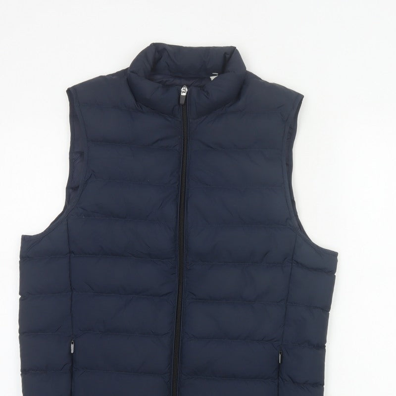 Marks and Spencer Men Blue Small Down Puffer Bodywarmer Gilet