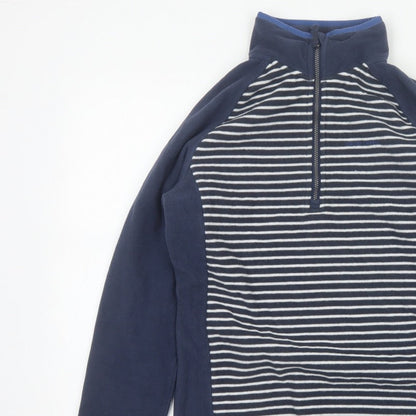 Craghoppers Women’s Blue Stripe UK 10 Half Zip Fleece Sweatshirt
