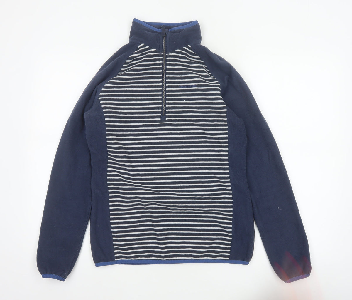 Craghoppers Women’s Blue Stripe UK 10 Half Zip Fleece Sweatshirt