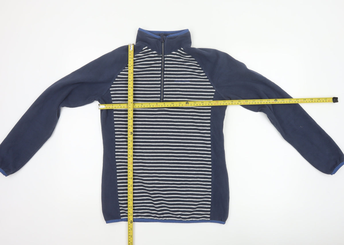 Craghoppers Women’s Blue Stripe UK 10 Half Zip Fleece Sweatshirt