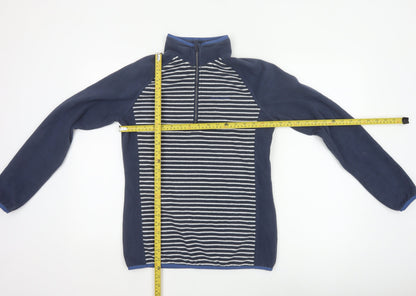 Craghoppers Women’s Blue Stripe UK 10 Half Zip Fleece Sweatshirt