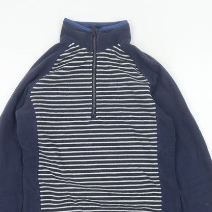 Craghoppers Women’s Blue Stripe UK 10 Half Zip Fleece Sweatshirt