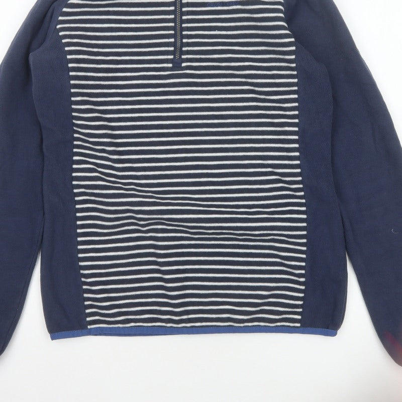 Craghoppers Women’s Blue Stripe UK 10 Half Zip Fleece Sweatshirt