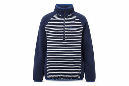Craghoppers Women’s Blue Stripe UK 10 Half Zip Fleece Sweatshirt