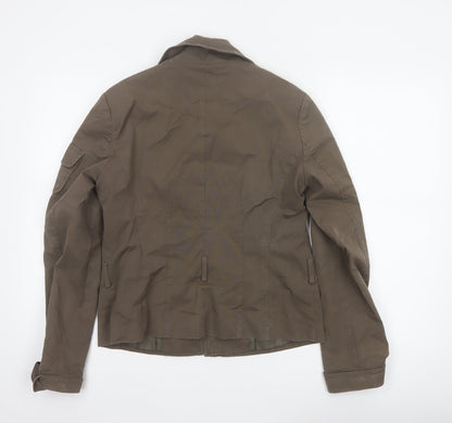 Esprit Women’s Brown UK 10 Military Utility Jacket Cotton Blend