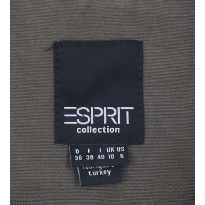 Esprit Women’s Brown UK 10 Military Utility Jacket Cotton Blend