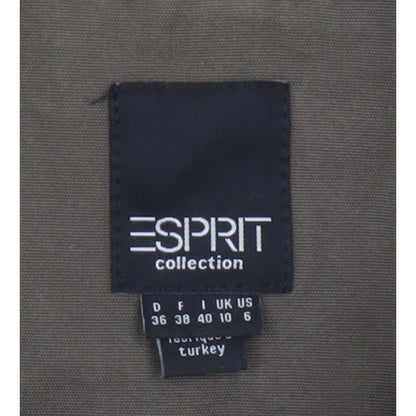 Esprit Women’s Brown UK 10 Military Utility Jacket Cotton Blend