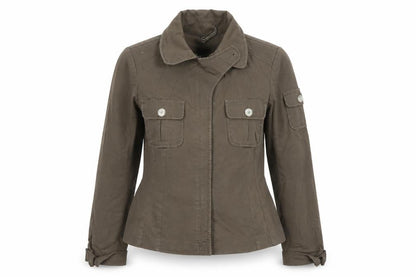 Esprit Women’s Brown UK 10 Military Utility Jacket Cotton Blend