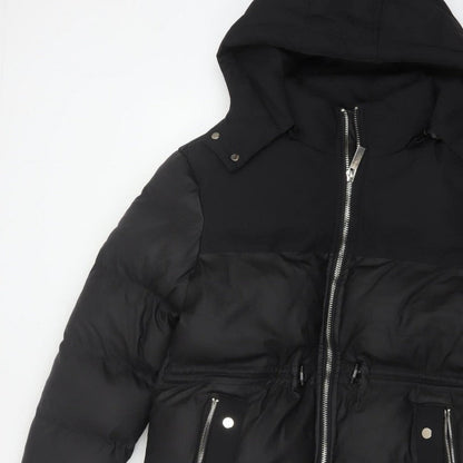 Jameson Carter Women’s Black Size 8 Hooded Puffer Jacket