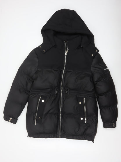 Jameson Carter Women’s Black Size 8 Hooded Puffer Jacket