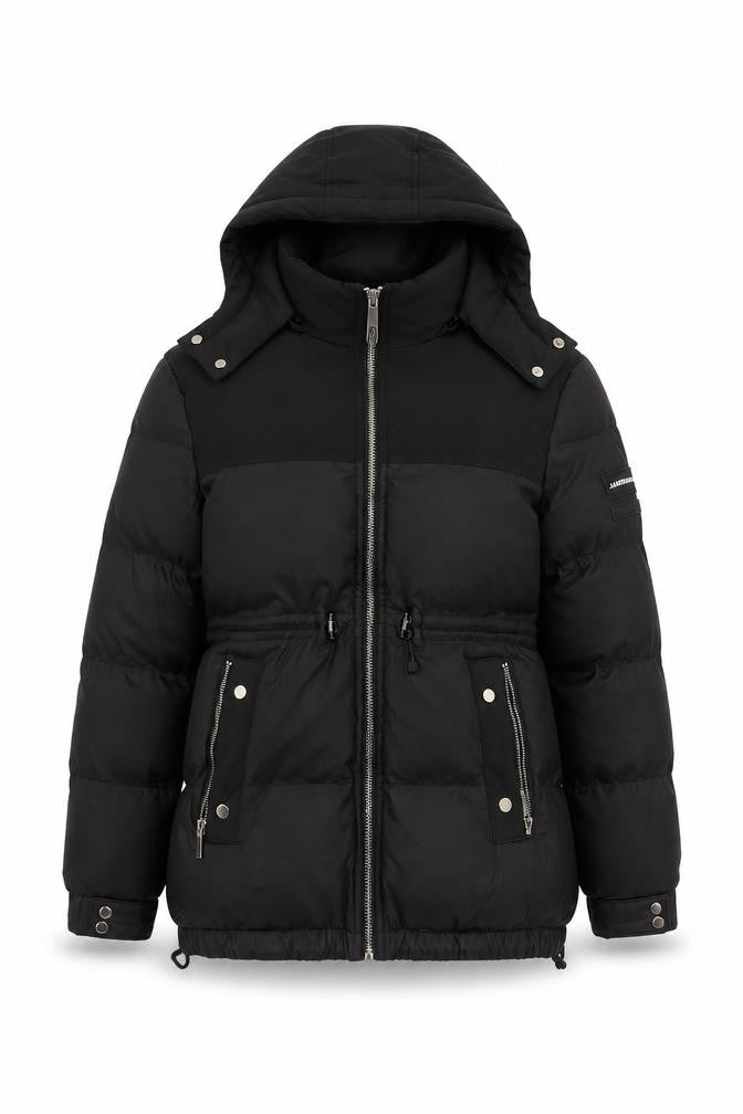 Jameson Carter Women’s Black Size 8 Hooded Puffer Jacket