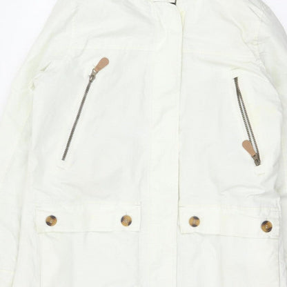 Trespass Women White UK 14 Waterproof Faux Fur Hooded Parka Coat