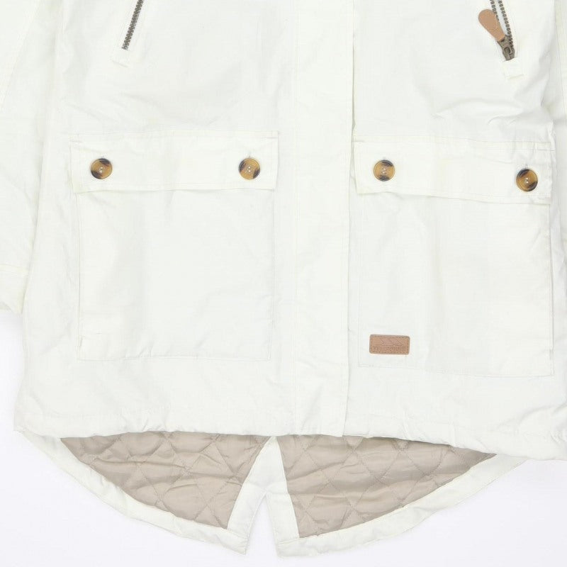 Trespass Women White UK 14 Waterproof Faux Fur Hooded Parka Coat