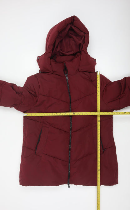 Roman Women’s Red Size 10 Hooded Quilted Puffer Coat