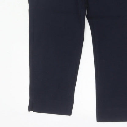 Marks and Spencer Women’s Navy Size 16 Tapered Tailored Trousers