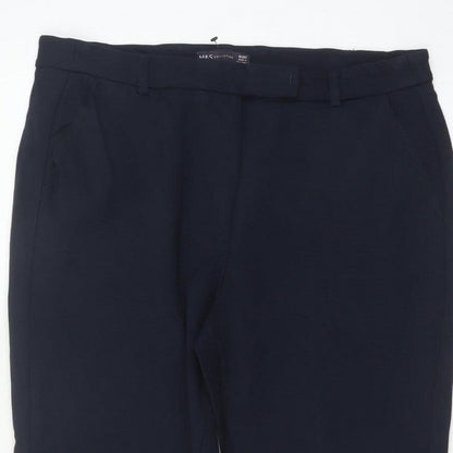 Marks and Spencer Women’s Navy Size 16 Tapered Tailored Trousers