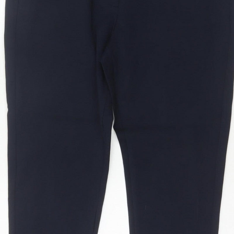 Marks and Spencer Women’s Navy Size 16 Tapered Tailored Trousers