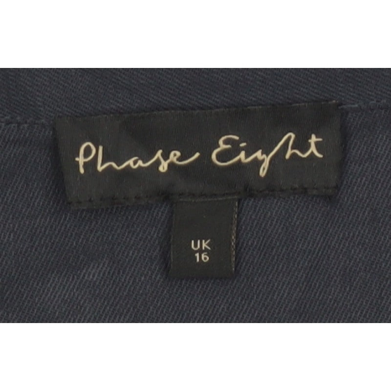 Phase Eight Women's Navy UK 16 Button Utility Cardigan Jacket Collared