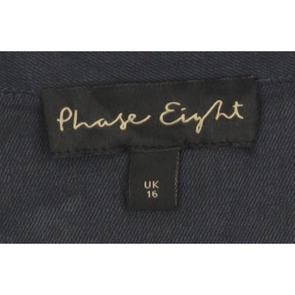 Phase Eight Women's Navy UK 16 Button Utility Cardigan Jacket Collared