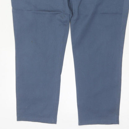 First Avenue Women’s Blue Size 14 Tapered Belted Trousers