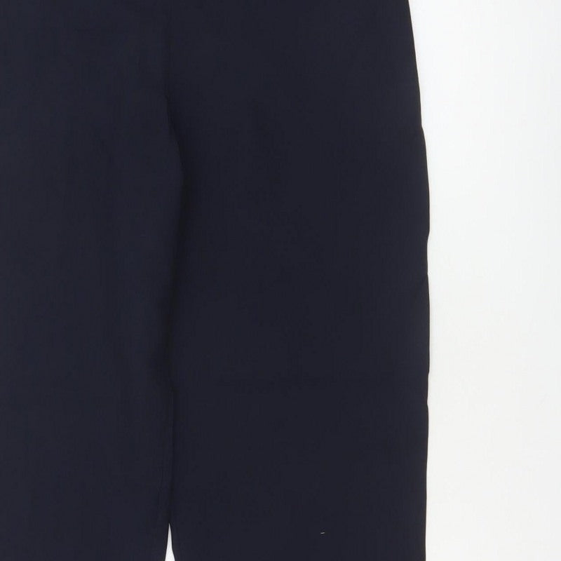 Mia Moda Women’s Navy Size 14 Straight Leg Elastic Waist Dress Trousers