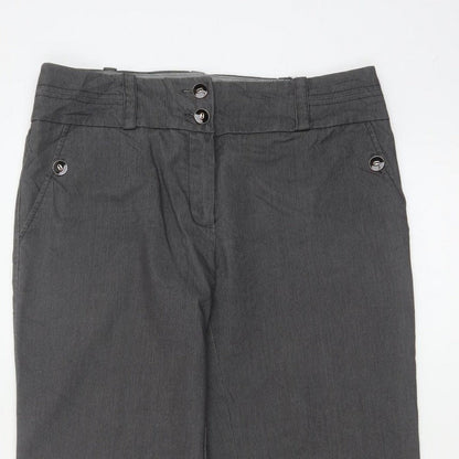 Principles Ben de Lisi Women’s Grey Pinstripe Wide Leg Trousers UK 12