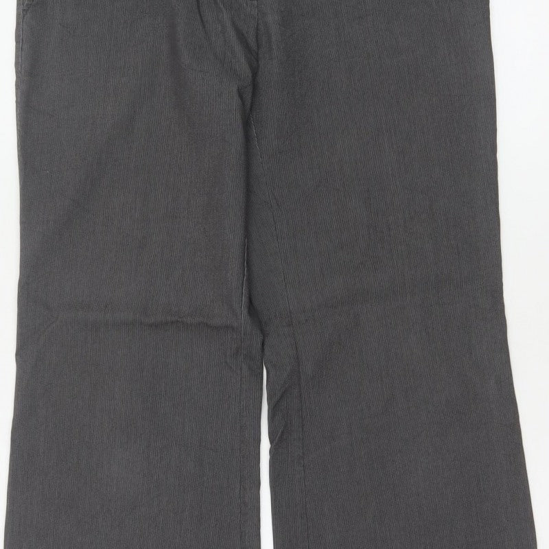 Principles Ben de Lisi Women’s Grey Pinstripe Wide Leg Trousers UK 12
