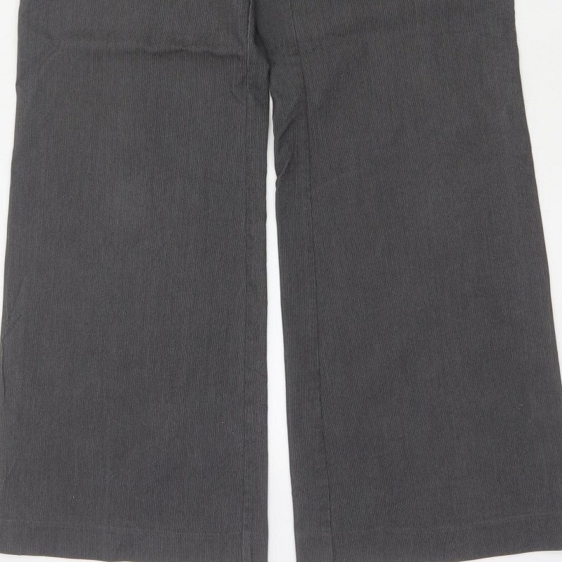 Principles Ben de Lisi Women’s Grey Pinstripe Wide Leg Trousers UK 12