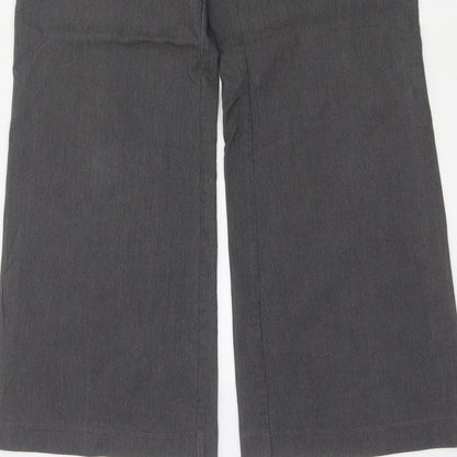 Principles Ben de Lisi Women’s Grey Pinstripe Wide Leg Trousers UK 12