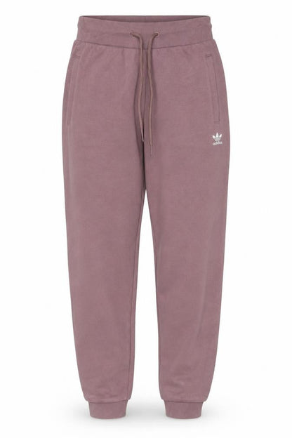 Adidas Women Pink UK 6 Jogger Sweatpants Cotton Blend Logo Pockets