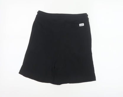 Lonsdale Boys Black 11-12 Years Sweat Shorts Cotton Drawstring Pockets