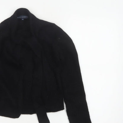 Bench Connection Women Black M Lambswool Blend Wrap Cardigan Long Sleeve