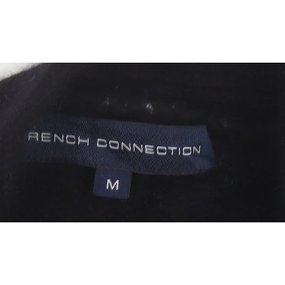 Bench Connection Women Black M Lambswool Blend Wrap Cardigan Long Sleeve