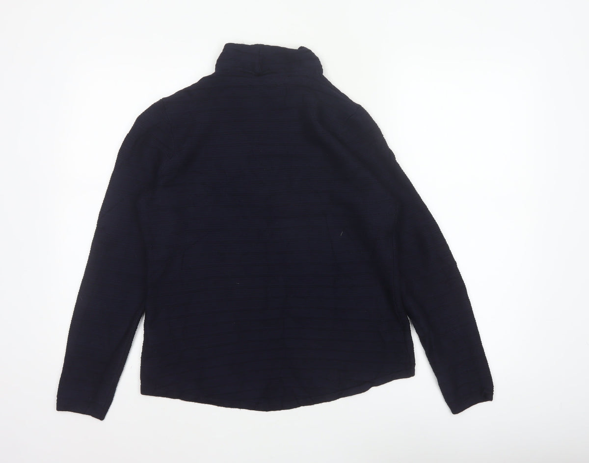 Marks and Spencer Women Blue Size 14 Cowl Neck Knit Jumper