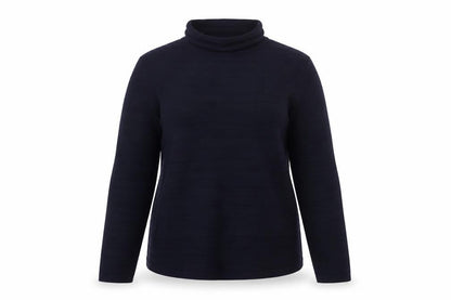 Marks and Spencer Women Blue Size 14 Cowl Neck Knit Jumper