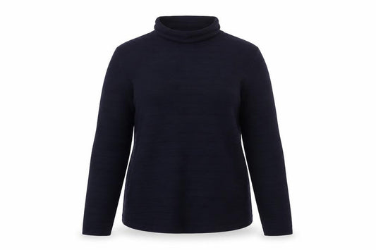 Marks and Spencer Women Blue Size 14 Cowl Neck Knit Jumper