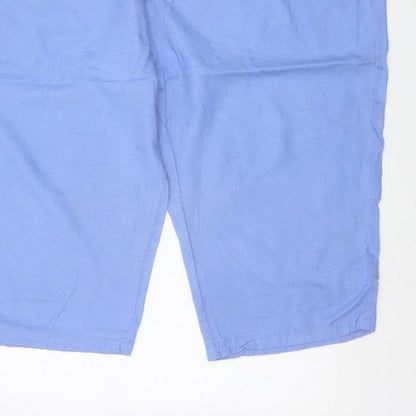 BM Casual Women’s Blue Size 22 Cropped Drawstring Pocket Trousers