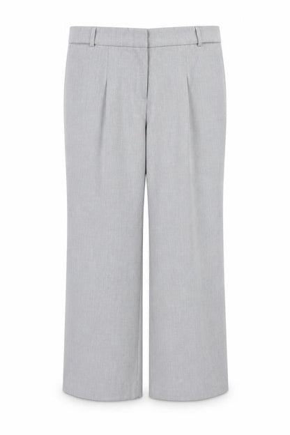 Next Women Grey Size 14 Petite Tailored Straight Leg Dress Trousers