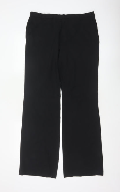 Joseph Men’s Black XL Wool Blend Straight Dress Trousers Made in France