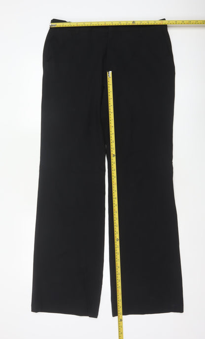 Joseph Men’s Black XL Wool Blend Straight Dress Trousers Made in France