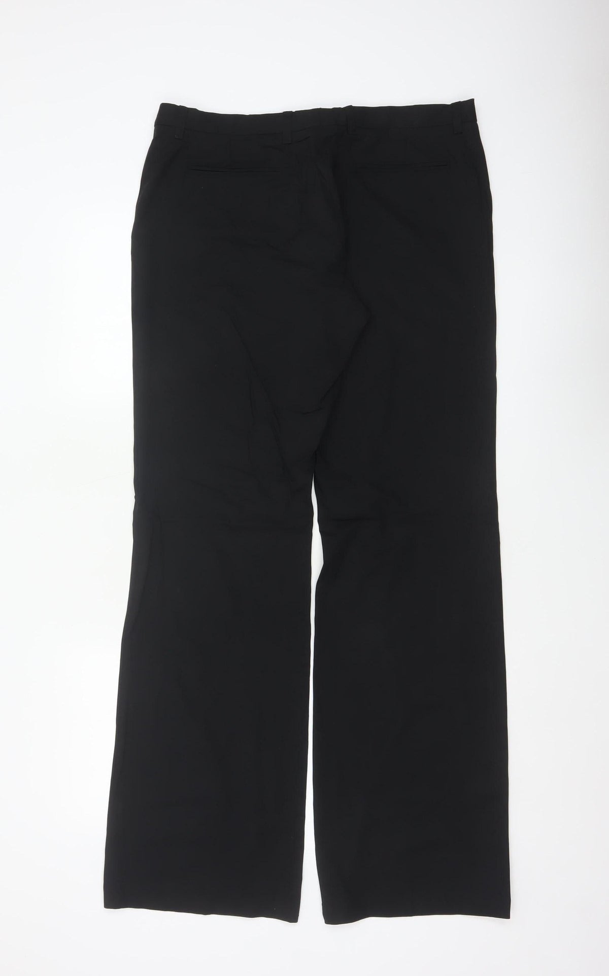 Joseph Men’s Black XL Wool Blend Straight Dress Trousers Made in France