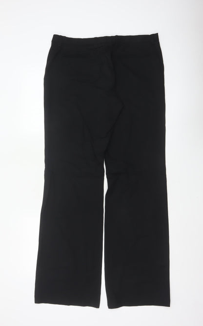 Joseph Men’s Black XL Wool Blend Straight Dress Trousers Made in France